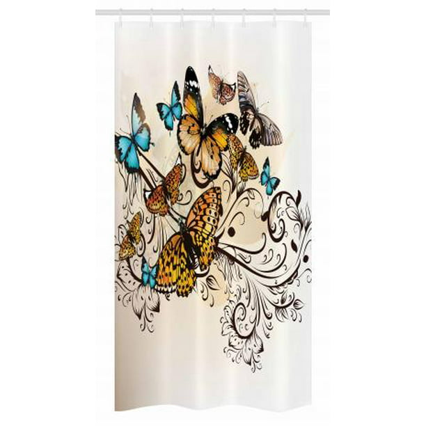 Blue and Yellow Grunge Butterflies Print Design Therapist Bag 